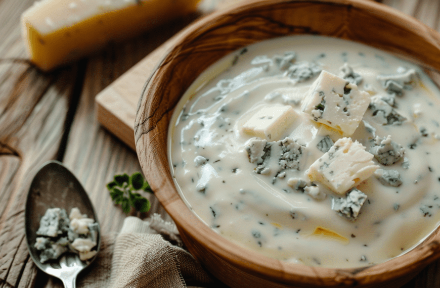 Sauce au fromage bleu : une recette facile et rapide pour les viandes rouges grillées